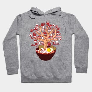 Ramen Tree Illustration Hoodie